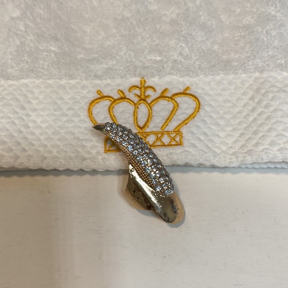 Women Index Finger Exaggerated Long Nails Punk Style Tip Ring 2.0" in W x 2"in L - Picture 8 of 16